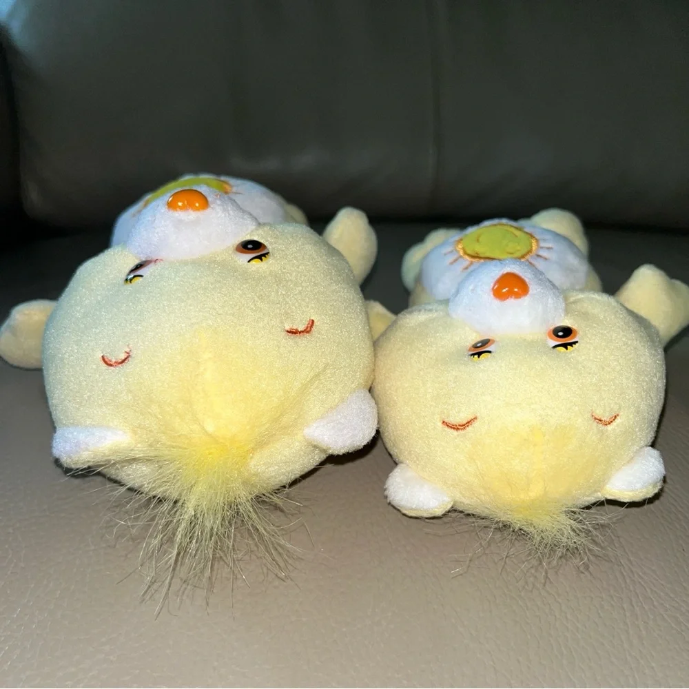 2 FUNSHINE CARE BEARS Vtg 2004/9” & 2002/7” yellow sunshine stuffed plush animal - Picture 13 of 16